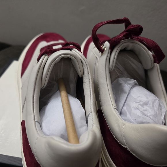 J/SLIDES Maroon and White Casual Sneakers - Picture 8 of 15